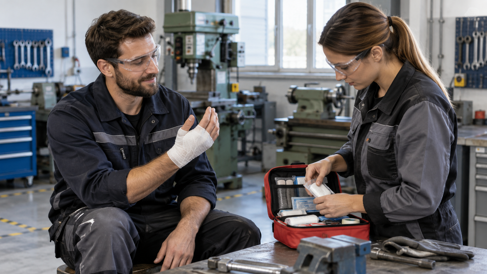 Onlinekurs Erste Hilfe in Werkstatt und Handwerk